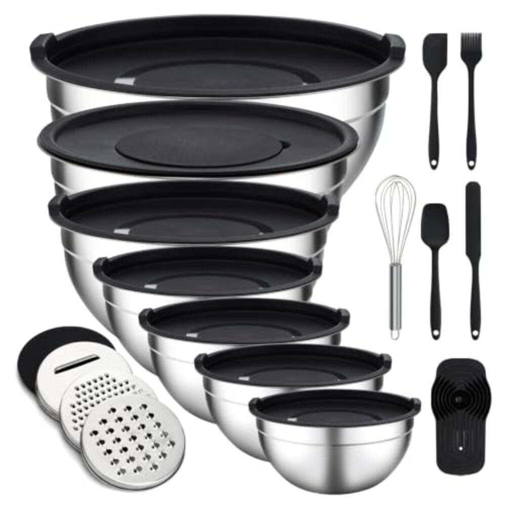 Unokit Mixing Bowls with Lids Set - 16 P