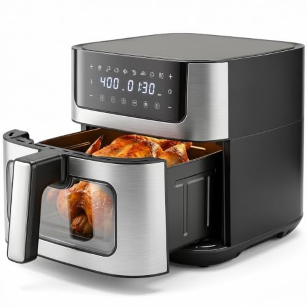 KMFurnila 8-in-1 Air Fryer 6 Quarts Airf