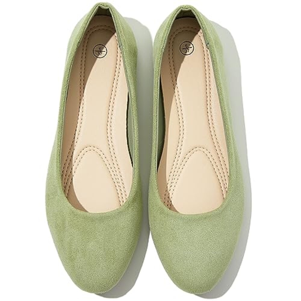 Shupua Flats for Women Round Toe Ballet