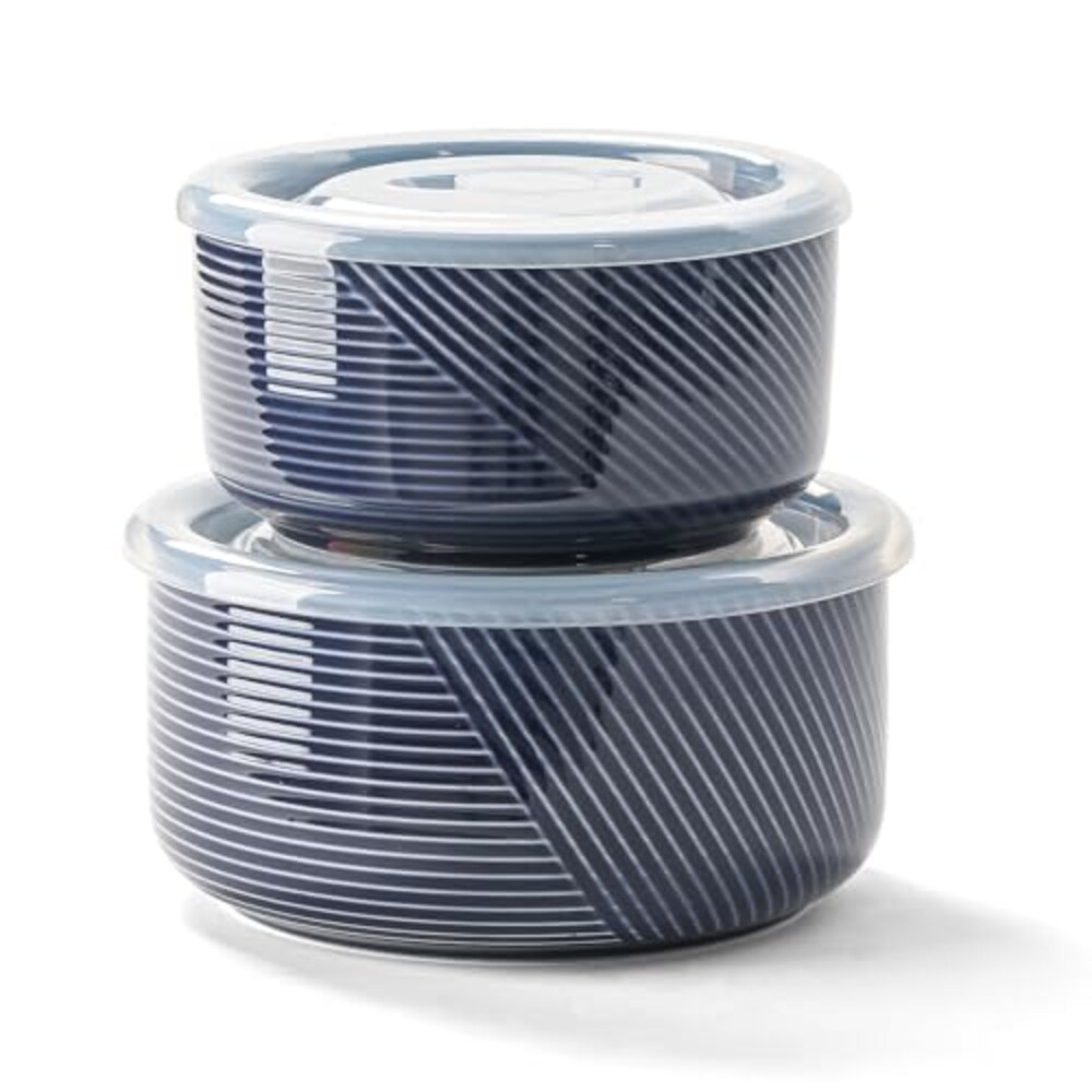 Adewnest Ceramic Nesting Bowls with Lid,