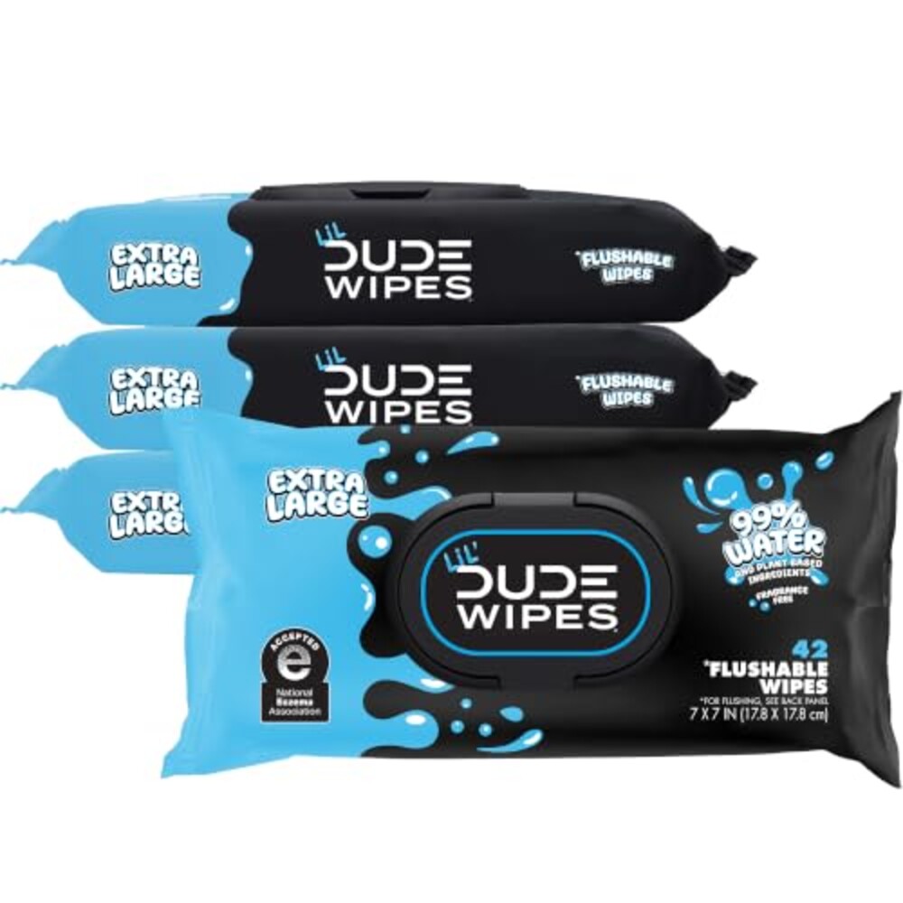 LiL' DUDE Wipes Flushable Potty Training