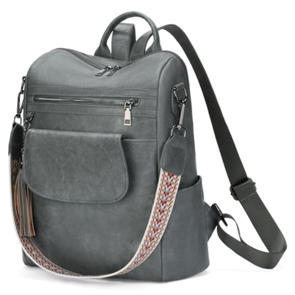 GAEKEAO Backpack Purse for Women PU Leat