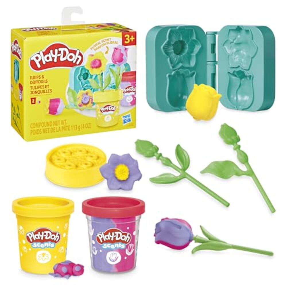 Play-Doh Tulips & Daffodils Flower Toy,