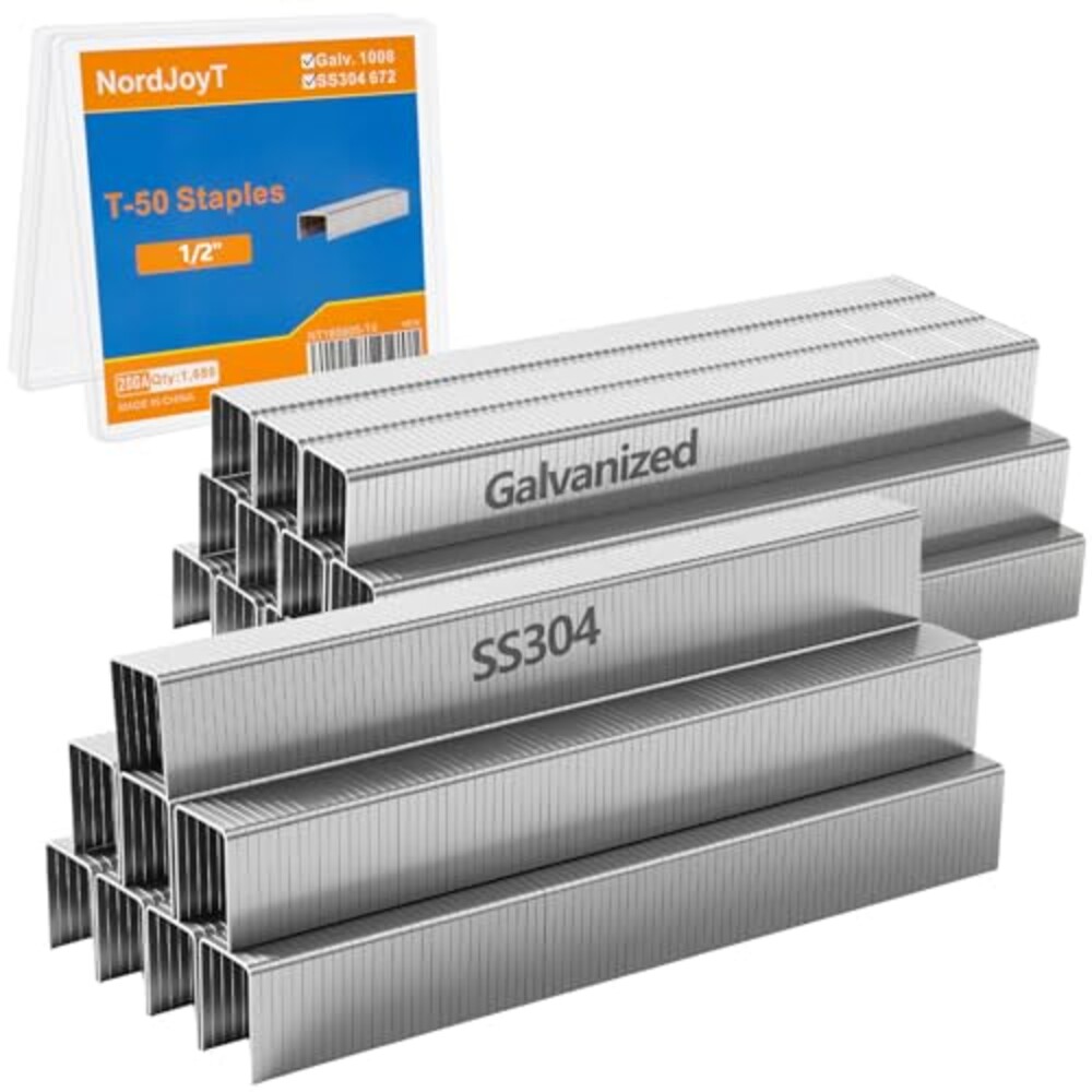 NordJoyT Heavy Duty T-50 Staples 3/8" Cr