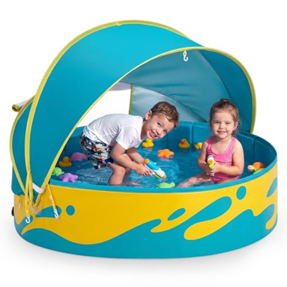 Peradix Kiddie Pool with Canopy, 48" Fol