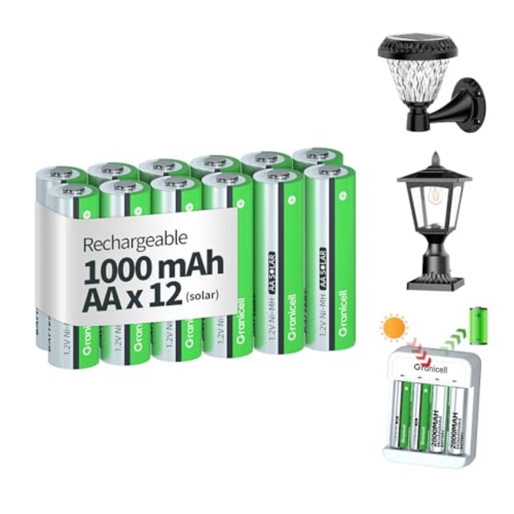 Granicell 12-Pack NiMH Rechargeable AA B