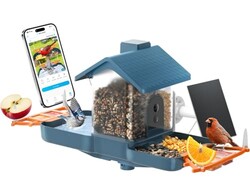Smart Solar Bird Feeder with Camera & Ou