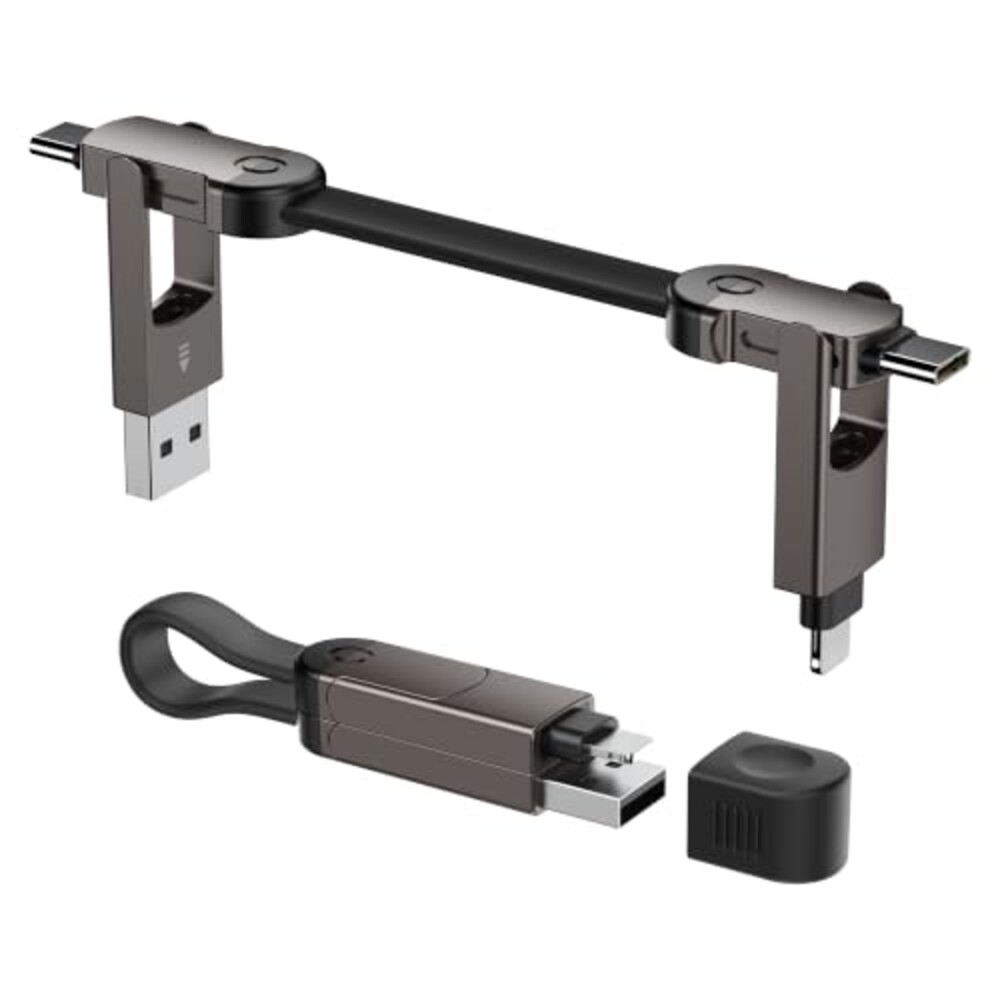 6-in-1 Keychain Charging Cable,60W Fast