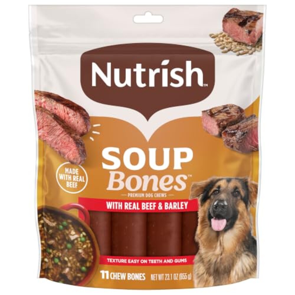 Nutrish Soup Bones Beef Dog Chews, 23.1