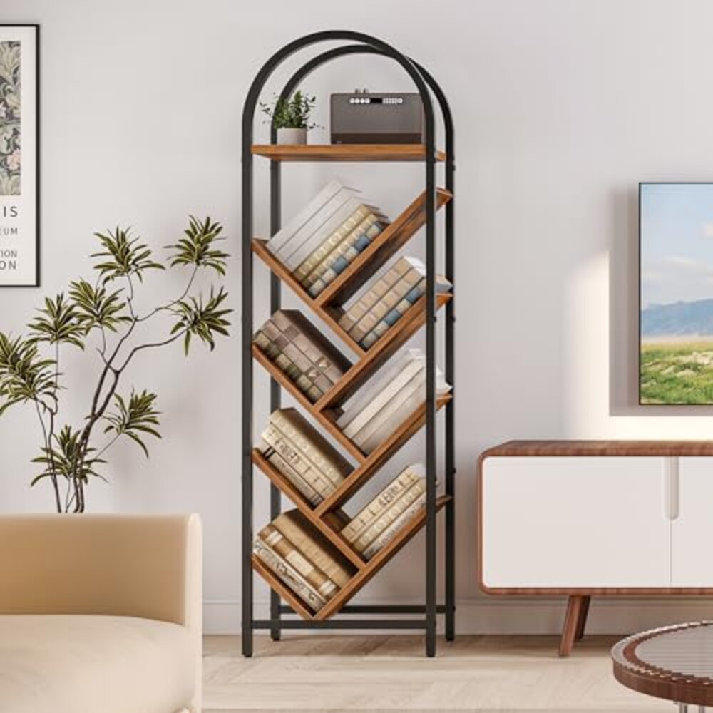 HOOBRO Tree Bookshelf, 8-Tier Tall Books