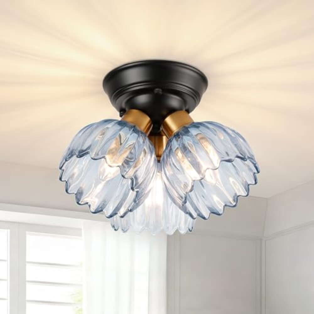 TALOYA Semi Flush Mount Ceiling Light,3-