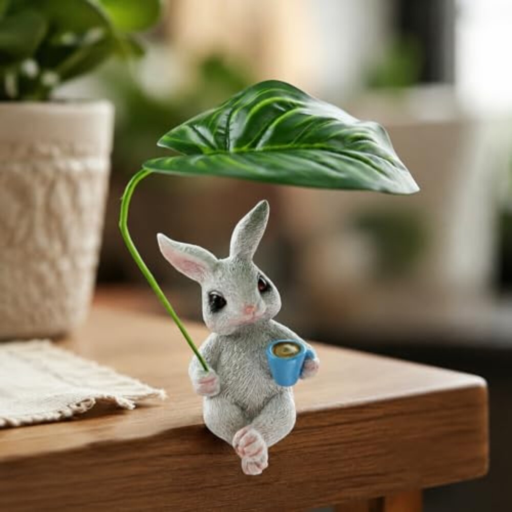 Drgaruuy Cute Bunny Statue Resin Garden