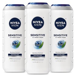 NIVEA MEN Sensitive 3-in-1 Body Wash, Mu