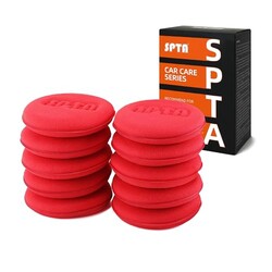 SPTA 10Pcs Foam Wax Applicator Pads, 4in