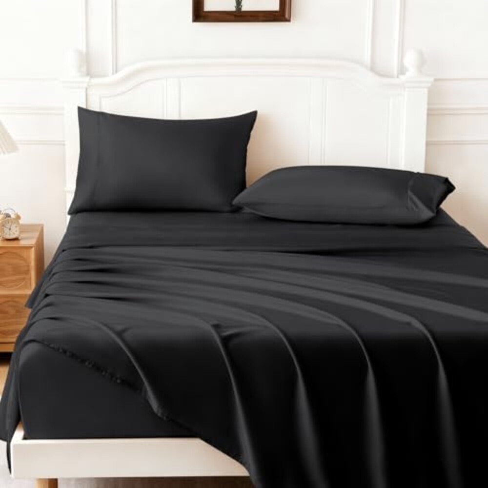 ChicView Silk Like Satin Sheets Set, 4 P