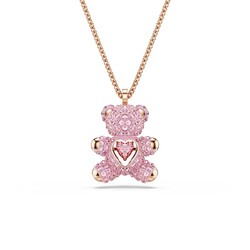 Swarovski Teddy Bear Pendant Necklace, P