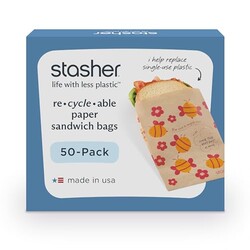Stasher Recyclable Sealable Paper Sandwi