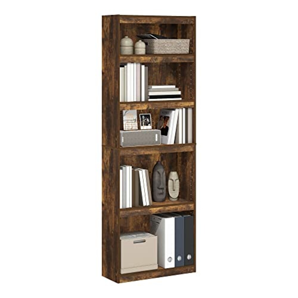Furinno Jaya 5-Tier Book Shelf, Open She