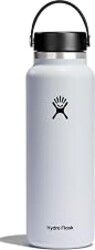 Hydro Flask Water Bottle - Insulated Stainless Steel - Wide Mouth Flex Lid, Non Spill, Leakproof and Refillable in 40 Oz