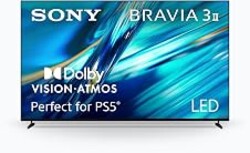 Sony 100 Inch BRAVIA 3 II LED 4K HDR Smart Google TV with Gemini K100XR30M2 | XR Processor with AI Technology, Dolby Vision/Atmos, 120Hz Refresh Rate, 4K movie credits included, 4xHDMI 2.1, PS5 Features