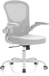 Synorla Office Chair|Ergonomic Desk Chairs 330LBS Capacity | Flip-up Armrests,Mesh Computer Chair,High Back,Comfy Work,Adjustable Lumbar Support