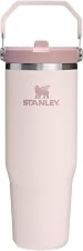 STANLEY IceFlow 2.0 Flip Straw Tumbler, 30 oz, Rose Quartz | Easy Carry Handle | Twist On Lid and Flip Up Straw | Leak Resistant Water Bottle | Insulated Stainless Steel | BPA-Free