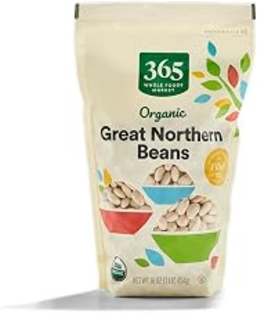 365 by Whole Foods Market, Organic Great Northern Beans, 16 Ounce