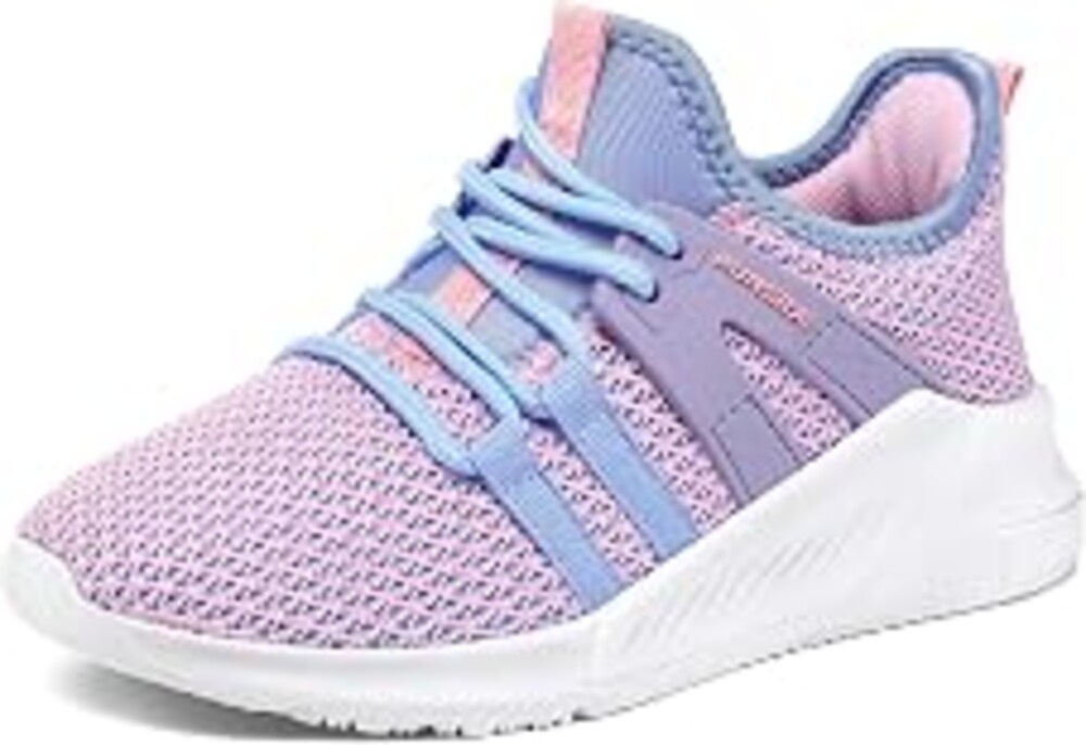 RUNSIDE Girls Tennis Shoes Lace-up Running Sneaker for Kids | Lightweight Breathable Running Athletic Toddler/Little Kid/Big Kid