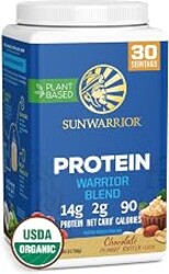 Organic Plant Based Protein Powder | Vegan Organic Protein Powder with BCAA Amino Acids & Hemp Seed Pea Blend | Non-GMO Soy Dairy Filler & Gluten Free (Chocolate Peanut Butter, 30 Servings)