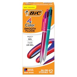 BIC 4-Color Retractable Ballpoint Pens,
