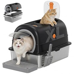 OLIXIS Stainless Steel Litter Box with L