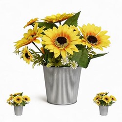 CHEENYA 3 Pack Artificial Sunflowers in