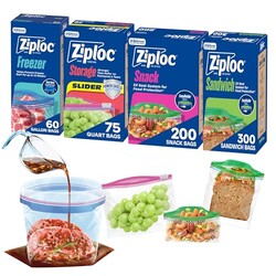 Ziploc Food Storage & Sandwich Bags Vari