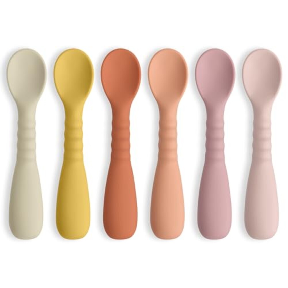 ME.FAN Silicone Baby Feeding Spoons 6 Pa