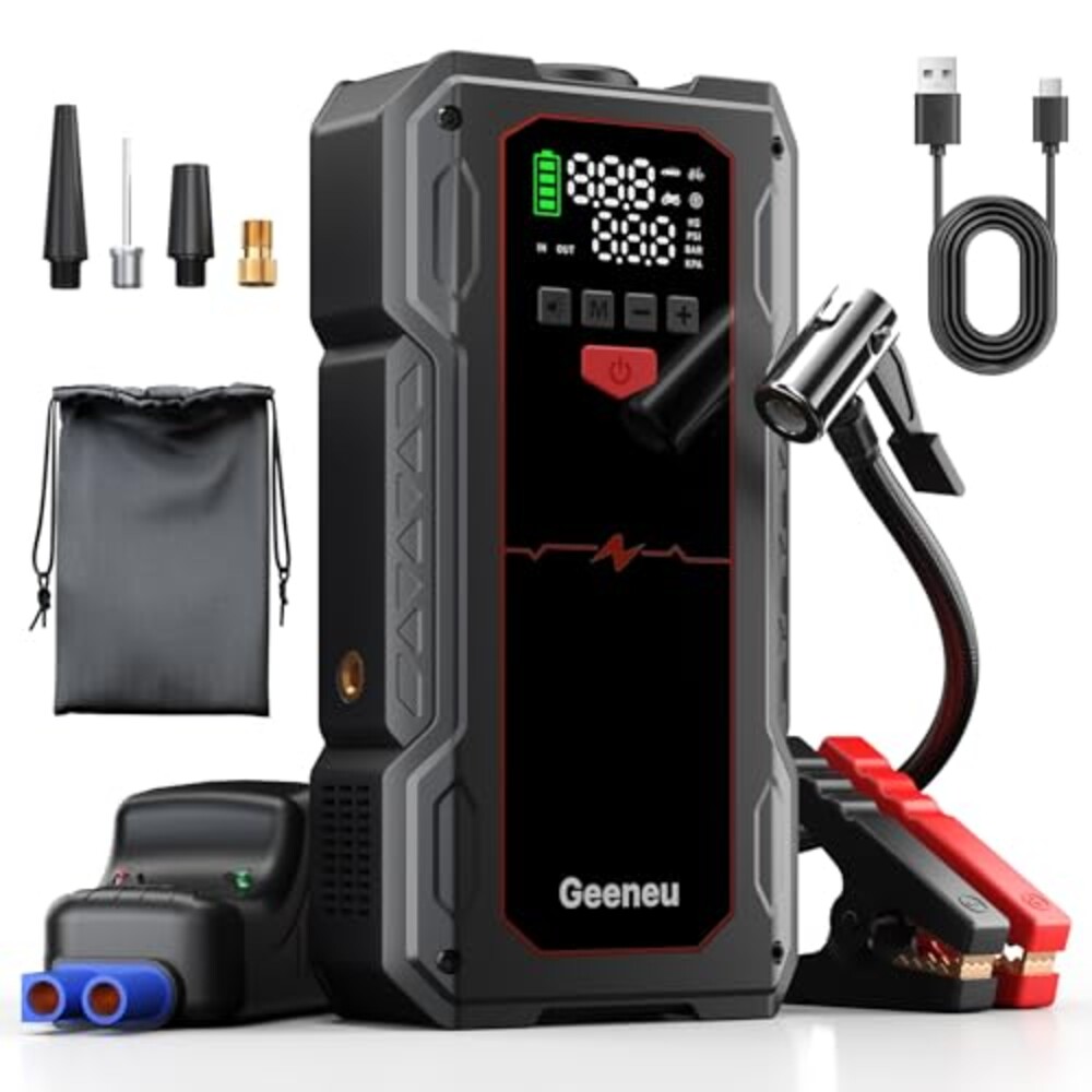 Geeneu Jump Starter with Air Compressor,
