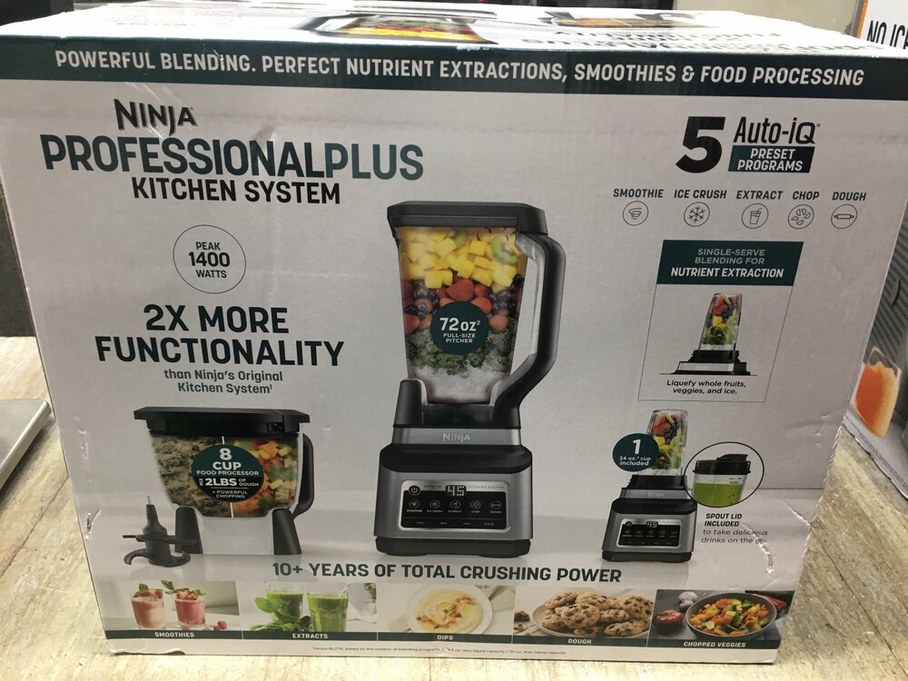 Ninja Professional Plus 1400W 72oz Blender Kitchen System BN800 Black NEW