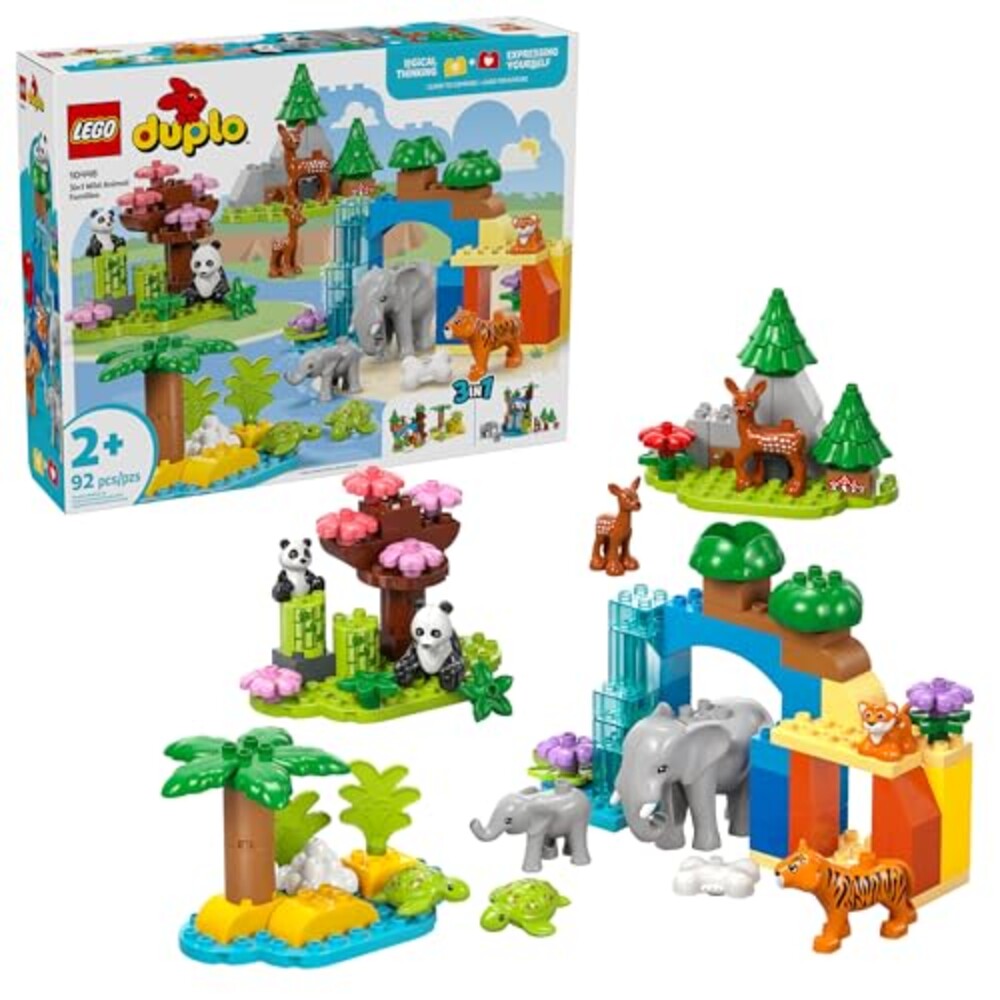LEGO DUPLO Town 3 in 1 Wild Animal Famil