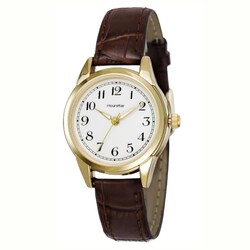 Hourstar Brown Watch for Women, Leather