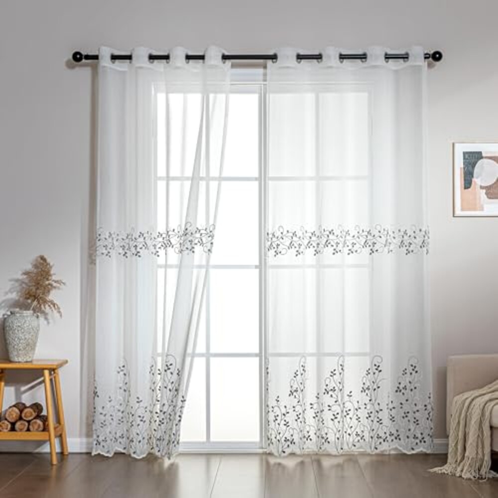 SLEEP ZONE Sheer Curtains for Living Roo
