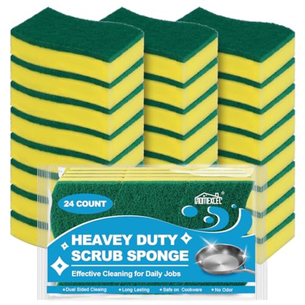 HOMEXCEL 24PK Sponges Kitchen, Heavy Dut