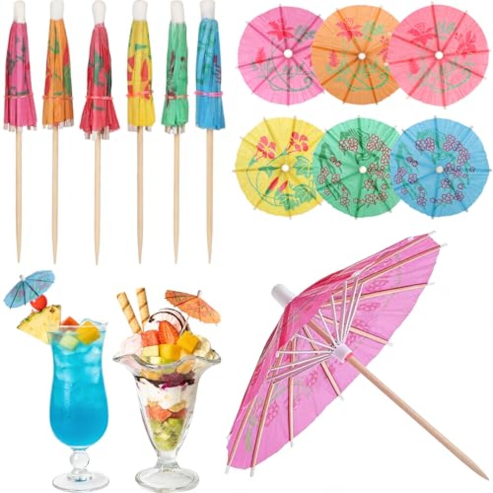 Cocktail Umbrellas for Drinks Garnish, M