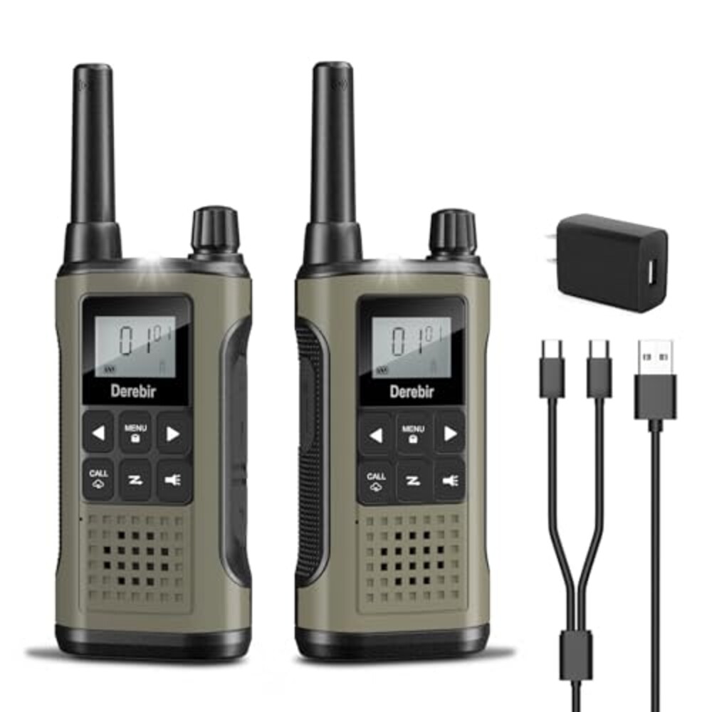 Derebir Rechargeable Walkie Talkies for