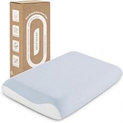 Memory Foam Pillow, Cooling Cover, Ergonomic Neck Support, Queen Loft 5.1" | Dual layer memory foam for head and neck support, Queen 3.9" or 5.1" loft, Washable PCM cover, Side Back Stomach Sleepers