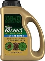 Scotts EZ Seed Patch & Repair for Sun and Shade, 3.75 lbs. | Combination Mulch, Sun and Shade Grass Seed & Fertilizer for Bare Spots & Lawn Patch Repair, Covers up to 85 sq. ft.