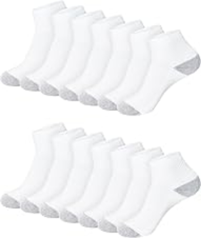 Hanes Women's Crew, Ankle, and No-Show Moisture-Wicking Cushioned Athletic Socks (14 Pack)