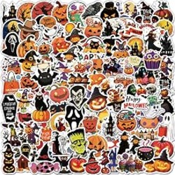 300 Pcs Halloween Pumpkin Stickers for Kids, Halloween Party Favors Gifts | Halloween Treats Non Candy, Goodie Bag Stuffers, Halloween Prizes Crafts, Basket Stuffers, Bulk Stickers for Kids Teens