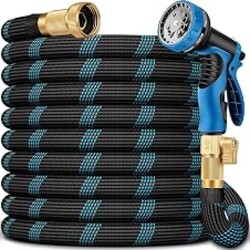 100 FT Non-Expandable Garden Hose, 2026 Upgraded Lightweight Garden Hoses,Ultra Durable & Flexible Non-Expanding hoses with 10 Function Sprayer, Leak proof, Pressure Resistant for Yard, Outdoor