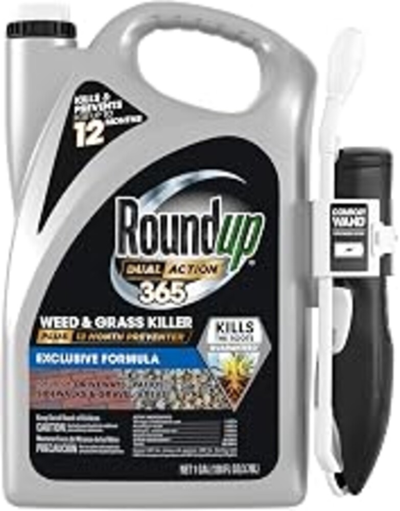 Roundup Dual Action 365 Weed & Grass Killer Plus 12 Month Preventer, 1 gal. | Weed Killer Spray with Comfort Wand, Kills & Prevents for up to 1 Year