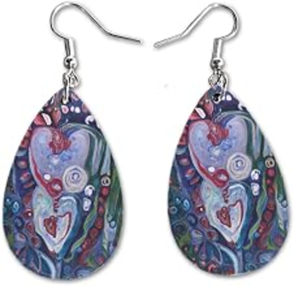 Maureen Claffy Artist Collection | Compassion Teardrop Dangle Earrings Set | Cute Girls Womens Jewelry Earings | Holiday Gifts | Summer Decorations Girlfriend Wife Adorable Fashion Accessories