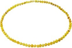 Baltic Amber Necklace for Women & Men (Authentic, Certified) - 21.7 Inches | Raw/Unpolished Beads - Handcrafted Unisex Amber Bead Jewelry for Adults by Amber Guru